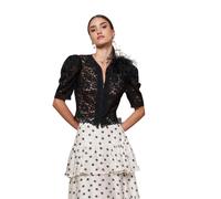 Moskada, Femme, Blouses et Chemises, Noir, Taille: 44 FR Top Chinchon