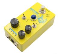 Mosky Overdrive Distortion Préampli Pédale de Préampli Commutateur 4 Modes Guitare Électrique Bouton Gain Volume pour Enregistrement en Direct Jaune