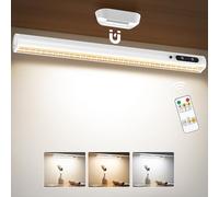 Moslumin Reglette LED Cuisine Rechargeable USB, 4000mAh Lumiere Sans Fil Magnetique avec Telecommande, Lampe Murale pour Interieur, Tableau, Placard, Bureau, Sous Meuble, Miroir Salle de Bain
