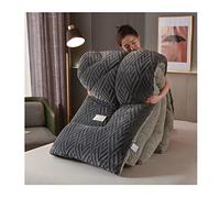 Mosnesrt Cachemire RéVersible Couette, Couette Double Plume d'oie Édredon, Double Super épaisseur Couverture, Respirant Chaude édredon, Chaud Hiver,220×240cm(5kg) [Classe énergétique A]