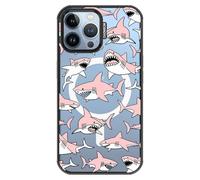 MOSNOVO Coque Magnétique pour iPhone 13 Pro Max, Protection Militaire 10ft, Compatible avec MagSafe, Coque Antichoc pour iPhone 13 Pro Max - Requins Roses