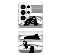 MOSNOVO Coque pour Samsung Galaxy S26 Ultra, Coque Transparente Compatible avec MagSafe, Protection Antichoc Militaire 6,6 ft, Coque Magnétique de Protection,Chat Noir caché