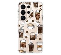 MOSNOVO Coque pour Samsung Galaxy S26 Ultra, Coque Transparente Compatible avec MagSafe, Protection Antichoc Militaire 6,6 ft, Coque Magnétique de Protection,Café