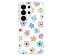 MOSNOVO Coque pour Samsung Galaxy S26 Ultra, Coque Transparente Compatible avec MagSafe, Protection Antichoc Militaire 6,6 ft, Coque Magnétique de Protection,Fleur Groovy