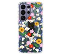 MOSNOVO Coque pour Samsung Galaxy S26 Ultra, Coque Transparente Compatible avec MagSafe, Protection Antichoc Militaire 6,6 ft, Coque Magnétique de Protection,Chat Noir dans Le Jardin