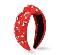 MOSOTECH Bandeau noué de football pour femme, Rouge, 1 Count (Pack of 1)