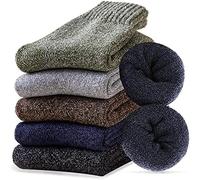 MOSOTECH Chaussettes Chaude Femme, Thermiques Chaussette Hiver, Épaisses Douces, Couleur Vive, Le Cadeau de Noël pour Femme, Taille 35-42