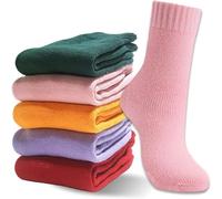 MOSOTECH Chaussettes Chaude Femme, Thermiques Chaussette Hiver, Épaisses Douces, Couleur Vive, Le Cadeau de Noël pour Femme, Taille 35-42