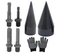 MospdyGear Fendeuse de bûches de 45 mm et 32 mm avec 4 tiges de perçage, fendeuse de bûches, outil de fendage de bûches, convient pour une utilisation à la maison, en extérieur et dans le jardin