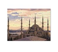 Mosquée Bleue, Istanbul，Jigsaw Puzzles Puzzle, 1000 Pièces en Papier Adultes Puzzles, Enfants Cerveau IQ Développement Cadeau（50x70cm）-L64