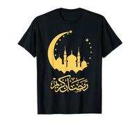 Mosquée du Ramadan Kareem Croissant de Lune Graphique Art T-Shirt