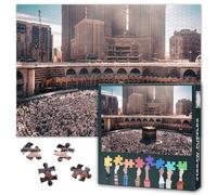 Mosquée La Mecque - Puzzle pour adulte - 1000 blocs - Arabie saoudite - Puzzle pour adultes - Puzzle ou jouet - Convient aux amis âgés - 50 x 70 cm