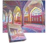 Mosquée Nasir-ol-Molk - Mosquée rose d'Iran - Puzzle de 1000 pièces Idée cadeau pour adultes et enfants