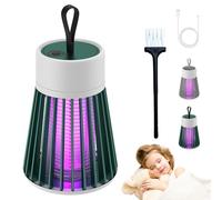 Mosquiguard Lampe-Anti-Moustique, Mozz Guard Anti Moustique, Rechargeable Tue Mouche Electrique Avec Lampe Camping IntéGréEs, Portable & éTanche, Pour Camping, IntéRieur Et ExtéRieur (Vert)