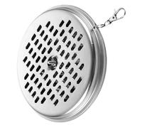 Mosquiito - Porte-bobine d'encens - Brûleur portable - Boîte à encens - Accessoire de contrôle des mouches en acier inoxydable pour le camping et la randonnée