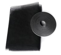 Mosquito de fenêtre universelle - Mosquito Net 180x150cm noir