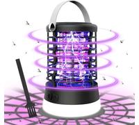 Mosquito Killer Lamp, Electric Fly Killer With Three Lighting Modes, Anti-Fly Lamp With Anti-Mosquito Stickers, Uv Anti-Mosquito Lamp For Indoor, Garden, Camping