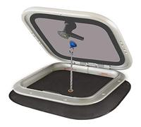 Mosquito net/bug screen for boats by Waterline Design. Set up from the inside with magnet or suction cup. Fits all brands of small hatches (hatch is not included) (#1405).