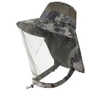 Mosquito Net Chapeau, Grand Chapeau de Jardinage à Bord avec volet de Cou, Protection Solaire Essentielle d'été pour l'extérieur, |.Filet Bug pour la tête