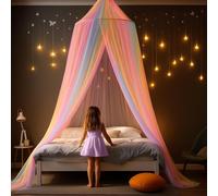 Mosquito Net For BedInsect Protection For Single And Double Beds-Ideal For TravellingCanopy Includes Pegs,Adhesive Hooks And Bag (Colour)