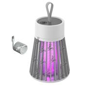 Mosquito Zapper 2024 Nouveau, Lampe Anti Moustique LED Puissant Exterminateur de Mouches Attrape-moustiques Répulsif Rechargeable USB Adapté à la Chambre à Coucher,au Jardin,au Camping (Gris/Green)