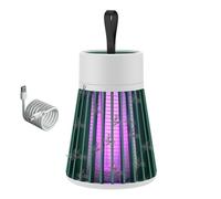 Mosquito Zapper 2024 Nouveau, Lampe Anti Moustique LED Puissant Exterminateur de Mouches Attrape-moustiques Répulsif Rechargeable USB Adapté à la Chambre à Coucher,au Jardin,au Camping (Gris/Green)