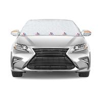 MOSRACY Protege Pare Brise Givre, Protection Pare Brise Hiver, Brise Glace Voiture, Couverture Pare Brise Voiture avec 5 Fixations magnétiques, pour Contre la Neige, la Glace, Le Gel (145 x 110cm)