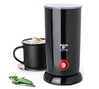 Moss & Stone Mousseur à lait électrique - Cuiseur vapeur pour latte art, machine à cappuccino électrique et chauffe-lait, machine à mousse chaude et chauffe-lait pour latte, cappuccino, macchiato, chocolat chaud