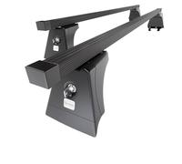 Mossa Barres de Toit en Acier adapté pour Opel Corsa D Hayon (2007-2014) - Porte-Bagages de Voiture Noir - Points de Montage