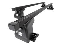 Mossa Barres de Toit en Acier adapté pour Renault Trafic Van (2001-2006) - Porte-Bagages de Voiture Noir - Points de Montage