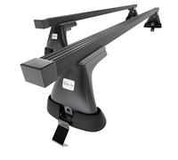 Mossa Barres de Toit en Acier adapté pour Skoda Fabia MK III Hayon (2015-2021) - Porte-Bagages de Voiture Noir - Toit Normal