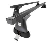 Mossa Barres de Toit en Acier adapté pour Toyota Hiace Van (2007-2012) - Porte-Bagages de Voiture Noir - Points de Montage