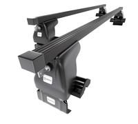 Mossa Barres de Toit en Acier adapté pour VW Volkswagen Jetta MK VI Berline (2011-2018) - Porte-Bagages de Voiture Noir - Toit Normal