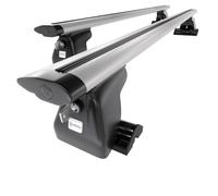 Mossa Barres de Toit en Aluminium adapté pour Jeep Commander SUV (2006-2010) - Porte-Bagages de Voiture Argent - Profil T 2