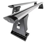 Mossa Barres de Toit en Aluminium adapté pour Renault Trafic III Autobus (2015- ) - Porte-Bagages de Voiture Argent - Points de Montage 2