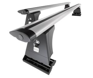 Mossa Barres de Toit en Aluminium adapté pour Renault Trafic III Autobus (2015- ) - Porte-Bagages de Voiture Argent - Points de Montage 2