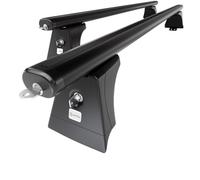 Mossa Barres de Toit en Aluminium adapté pour Suzuki Across SUV (2021- ) - Porte-Bagages de Voiture Noir - Rails intégrés 1