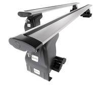 Mossa Barres de Toit en Aluminium adapté pour Toyota Corolla Verso MK II Monospace (2004-2007) - Porte-Bagages de Voiture Argent - Toit Normal 2