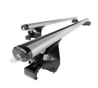 Mossa Barres de Toit en Aluminium adapté pour Toyota Hilux VIII Pick-Up (2016- ) - Porte-Bagages de Voiture Argent - Rails intégrés 1