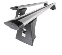 Mossa Barres de Toit en Aluminium adapté pour Toyota RAV4 V SUV (2019- ) - Porte-Bagages de Voiture Argent - Rails intégrés 2