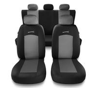 Mossa Housses de siège adaptées pour Mitsubishi L200 I, II, III, IV, V, VI (1993- ) - Housse Siege Voiture universelles - Couverture Siege - S-G2