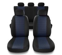 Mossa Housses de siège adaptées pour Mitsubishi L200 I, II, III, IV, V, VI (1993- ) - Housse Siege Voiture universelles - Couverture Siege - PF-BL