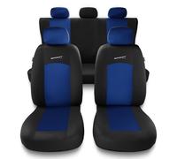 Mossa Housses de siège adaptées pour Opel Agila A, B (2000-2014) - Housse Siege Voiture universelles - Couverture Siege - S-BL