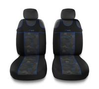 Mossa Housses de siège Avant adaptées pour Opel Agila A, B (2000-2014) - TS-BL
