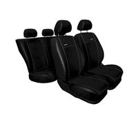 Mossa Housses de siège sur Mesure adaptées pour Renault Scenic III Monospace (2009-2013) - Housse Siege Voiture - Couverture Siege Noir