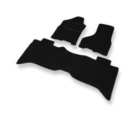 Mossa Tapis de Sol adaptés pour Dodge RAM IV Pick-Up 2009-2018 3 pcs Noir S