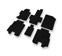 Mossa Tapis de Sol adaptés pour Honda FR-V Monospace 2004-2009 6 pcs Noir S