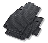 Mossa Tapis de Sol en Caoutchouc adapté pour Opel Adam Hayon (2012-2019) - Noir - Tapis de Voiture