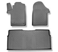 Mossa Tapis de Sol en TPE adapté pour Mercedes-Benz Vito W447 Van (10.2014- ) - Tapis de Voiture - Noir - G1