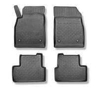 Mossa Tapis de Sol en TPE adapté pour Opel Astra J Sports Tourer (09.2010-03.2016) - Tapis de Voiture - Noir - G